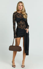 Lioness - Midnight Mini Dress in Onyx