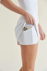Carly Airbrush Tennis Dress in White