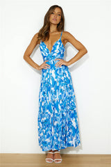 Bloom Beachside Maxi Dress Blue