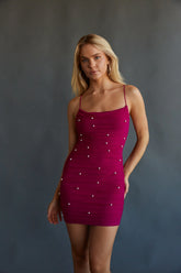 Tala Mesh Pearl Bodycon Mini Dress