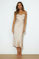 Hi Gorg Midi Dress Champagne