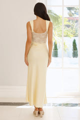 Daydream Daze Lace Maxi Dress Yellow