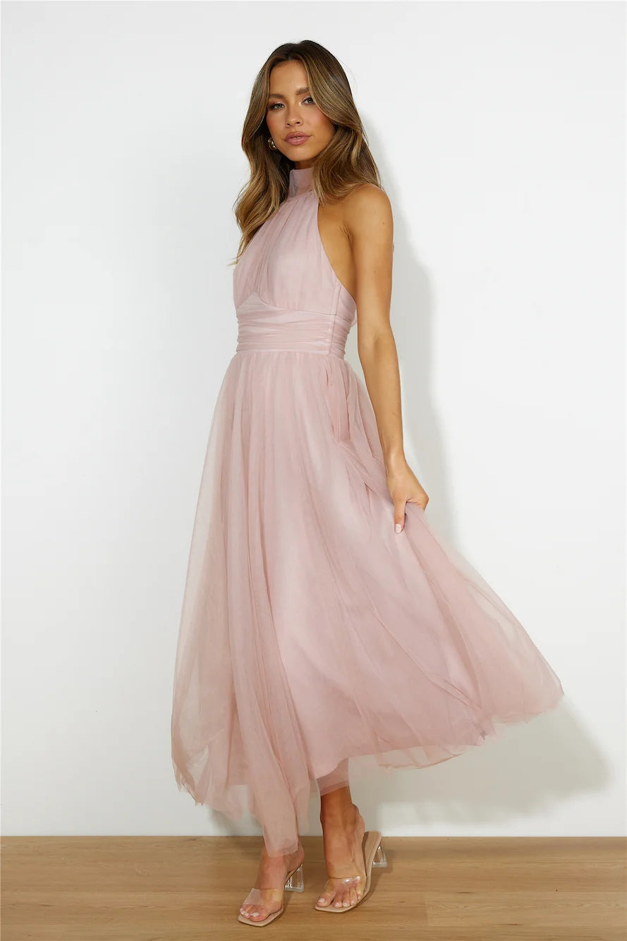 Tangled Up Maxi Dress Yellow