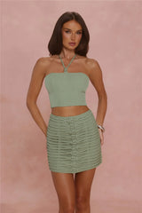 Girlhood Mini Skirt Khaki