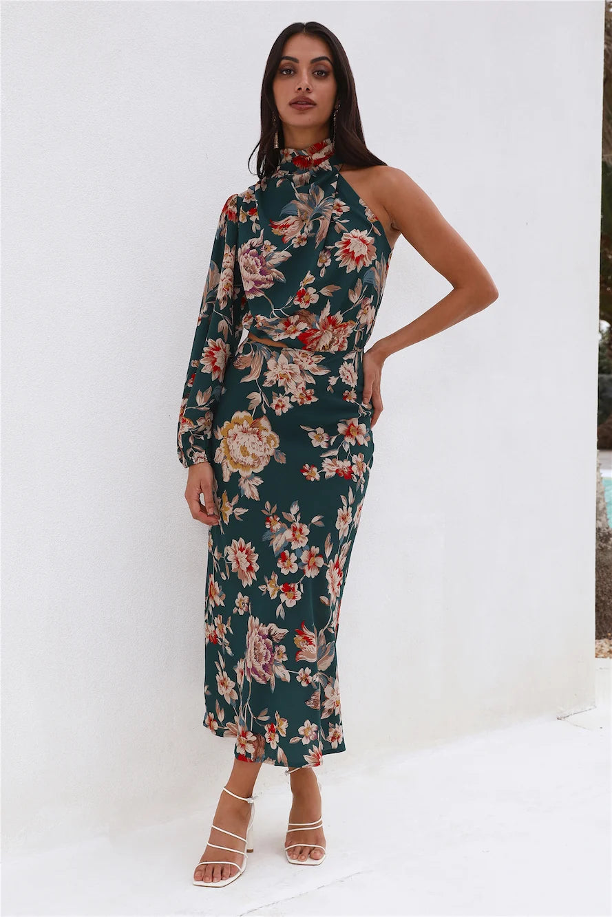 Love Your Needs Midi Dress Teal