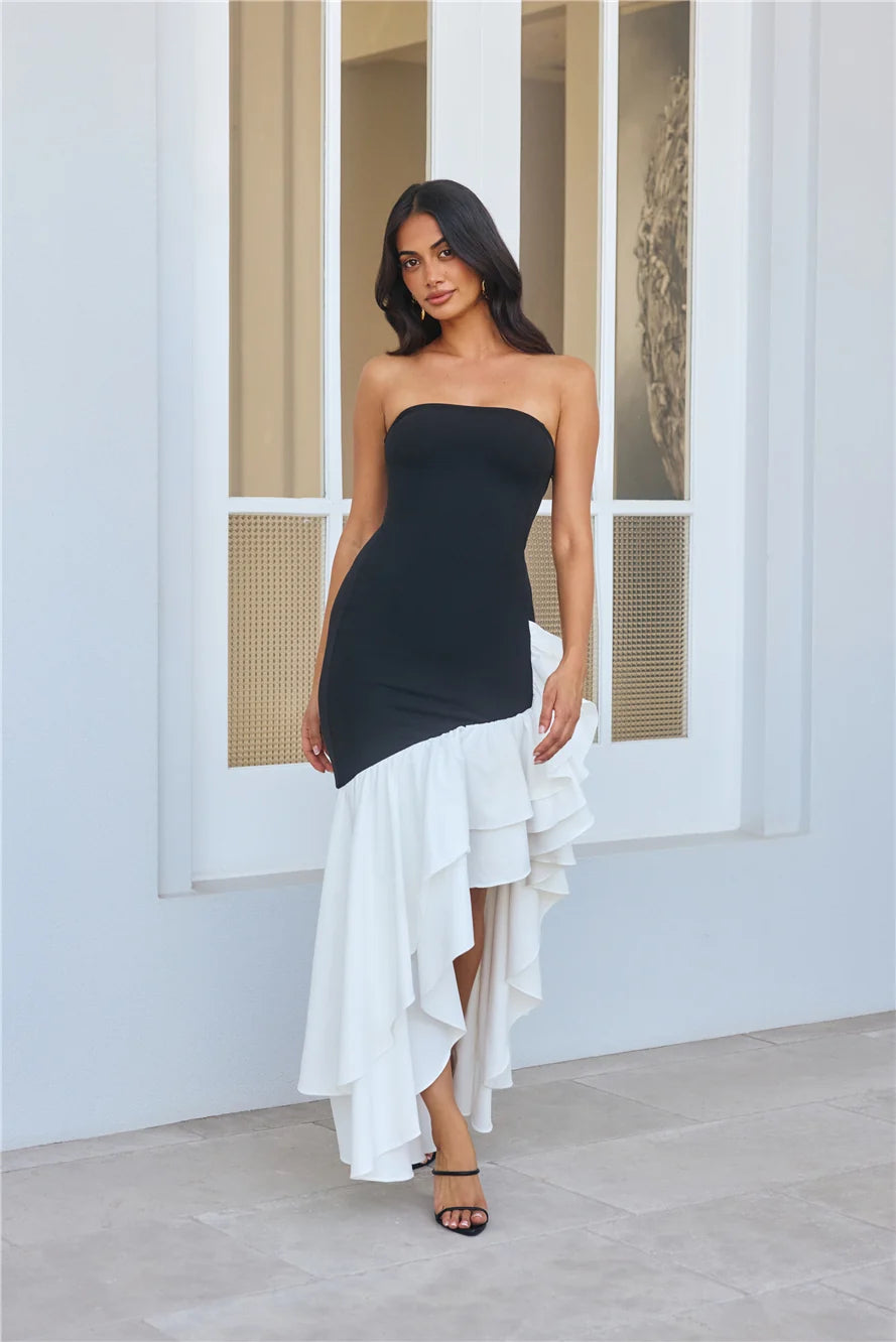 Extravagant Events Strapless Maxi Dress Pink
