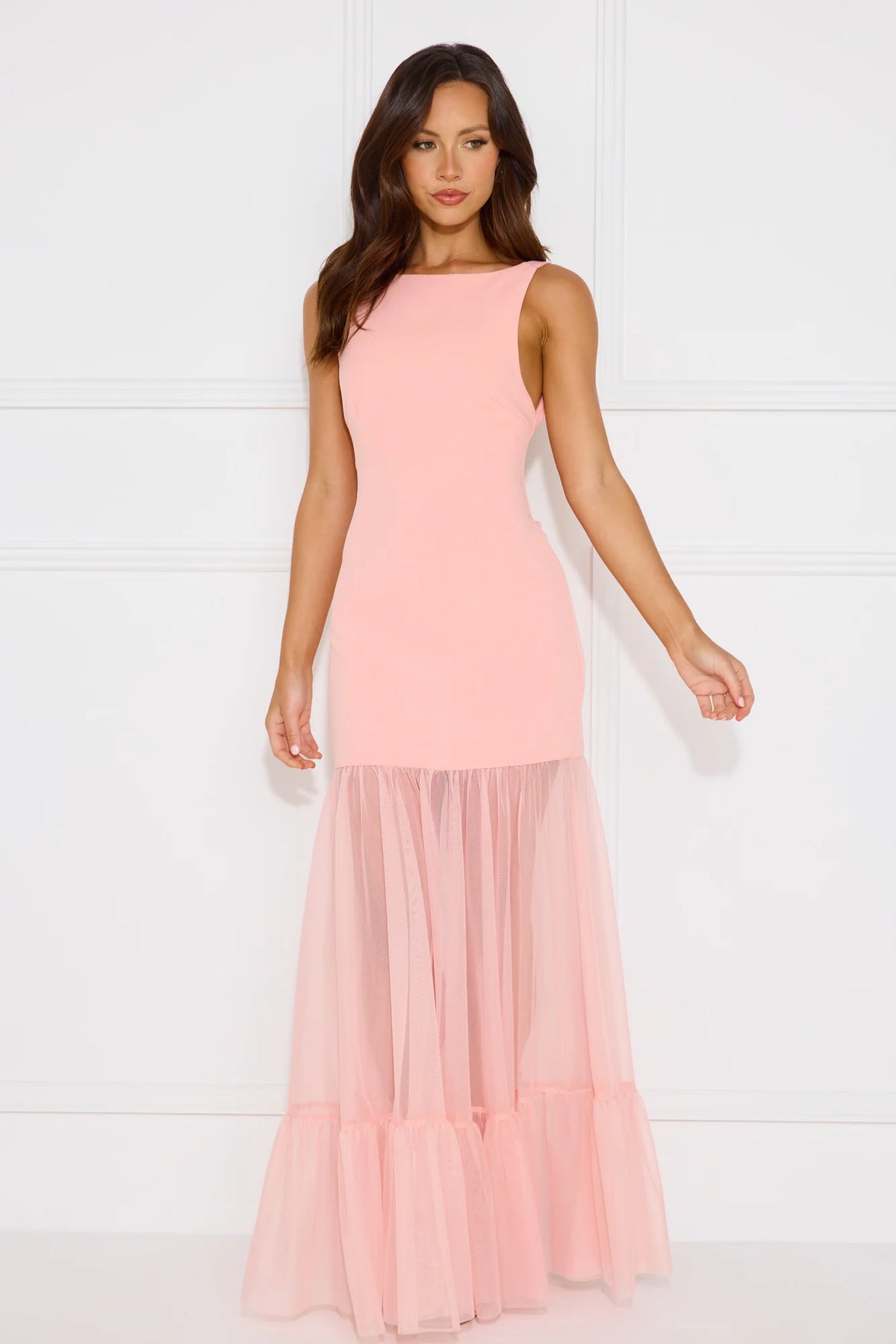 Chic Whispers Maxi Dress Burgundy