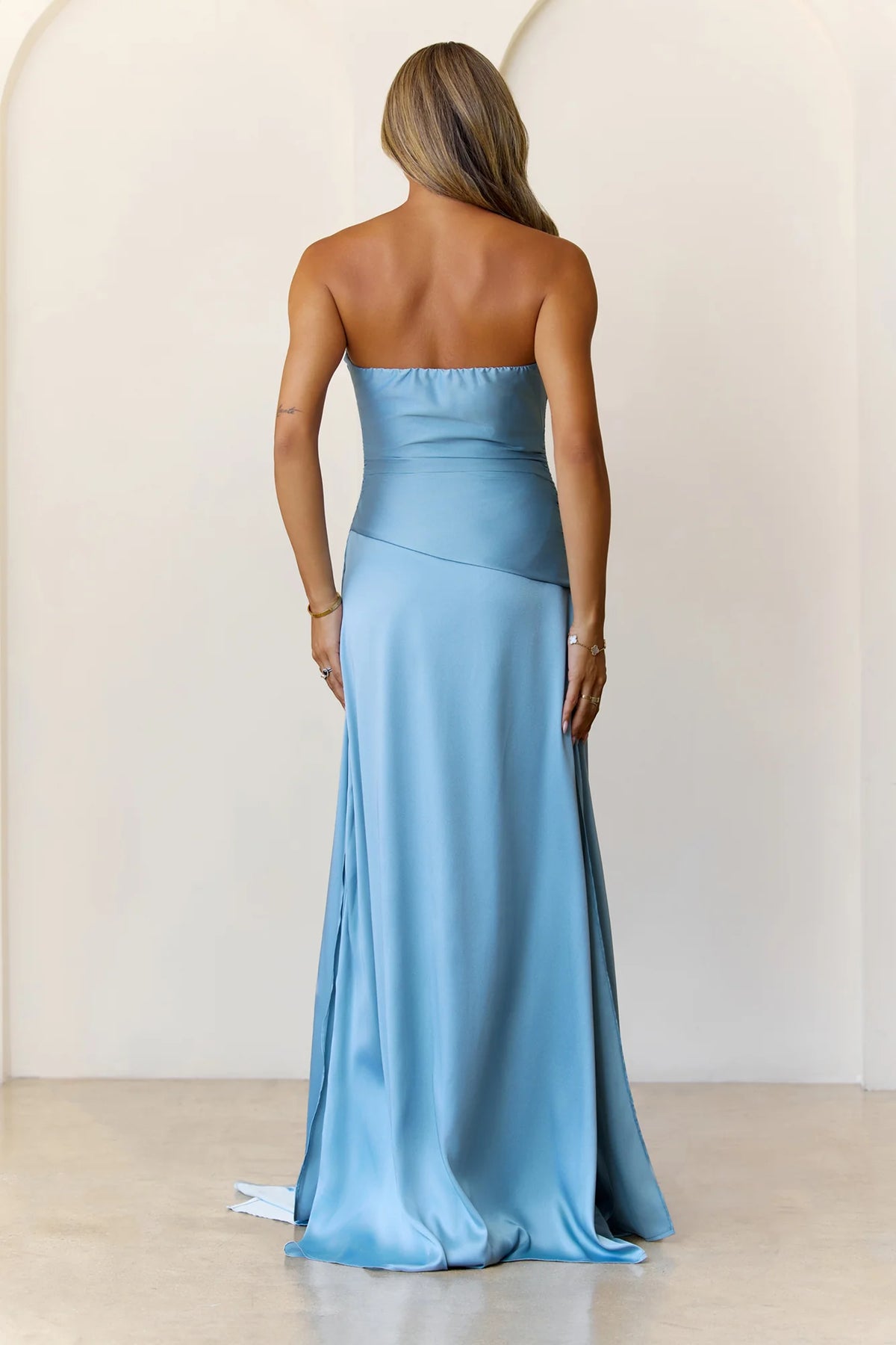 Sugar Cubes Strapless Maxi Dress Wine