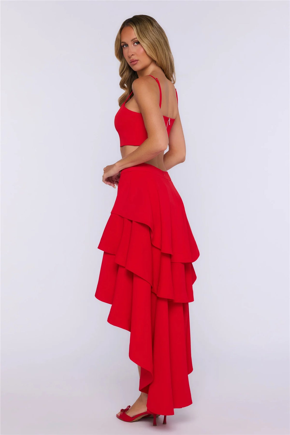 Rosy Love Maxi Skirt Black