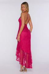 Lace Dreamer Maxi Dress Fuchsia