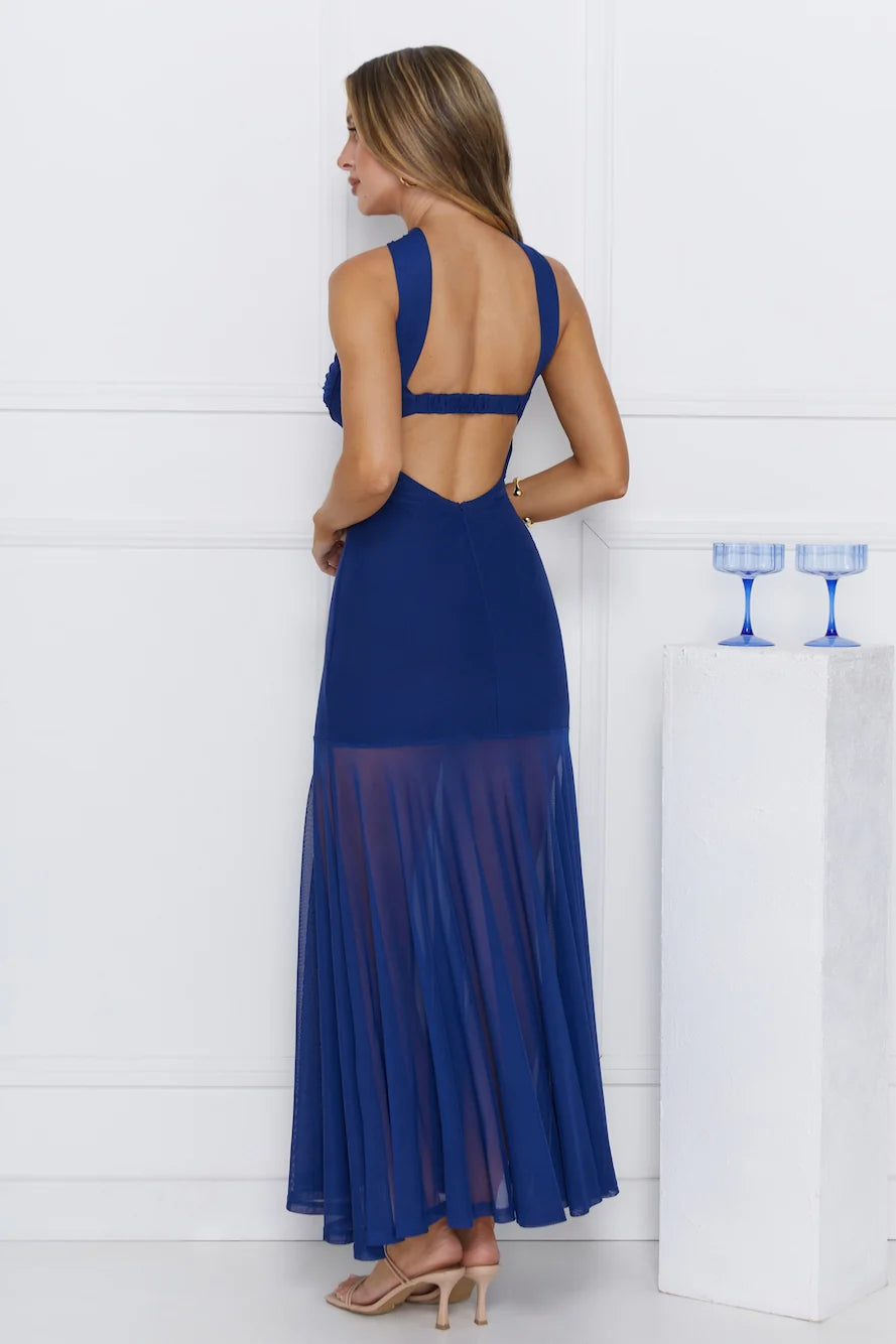 Serene Sway Strapless Maxi Dress Red