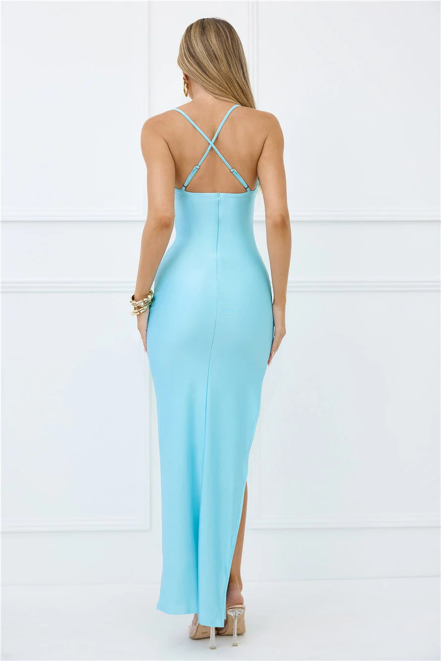 Meet The Queen Maxi Dress Chocolate