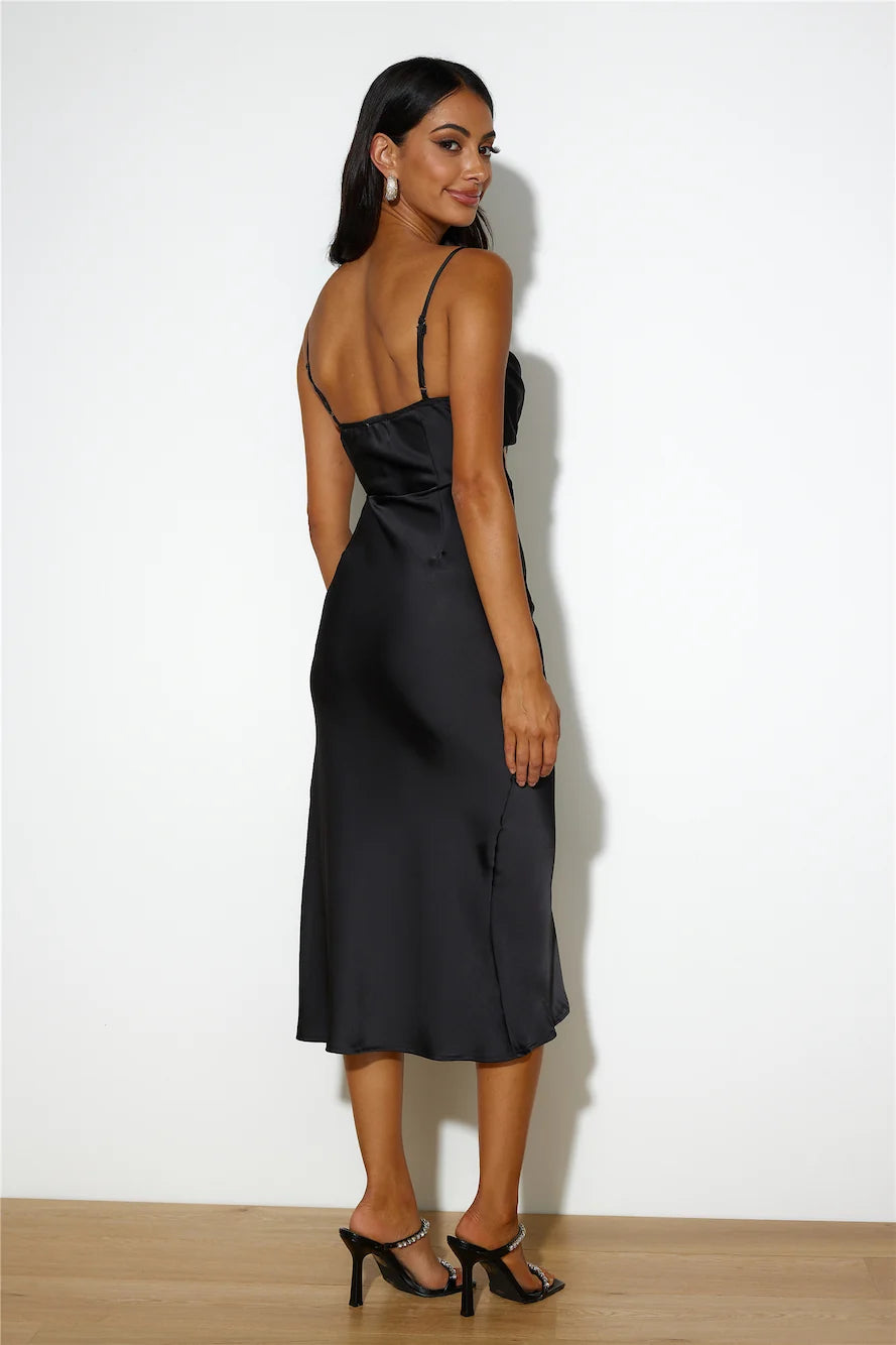 Sparkle Love Midi Dress Blue