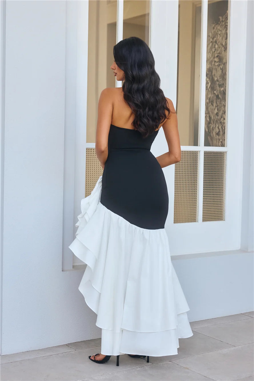 Extravagant Events Strapless Maxi Dress Pink