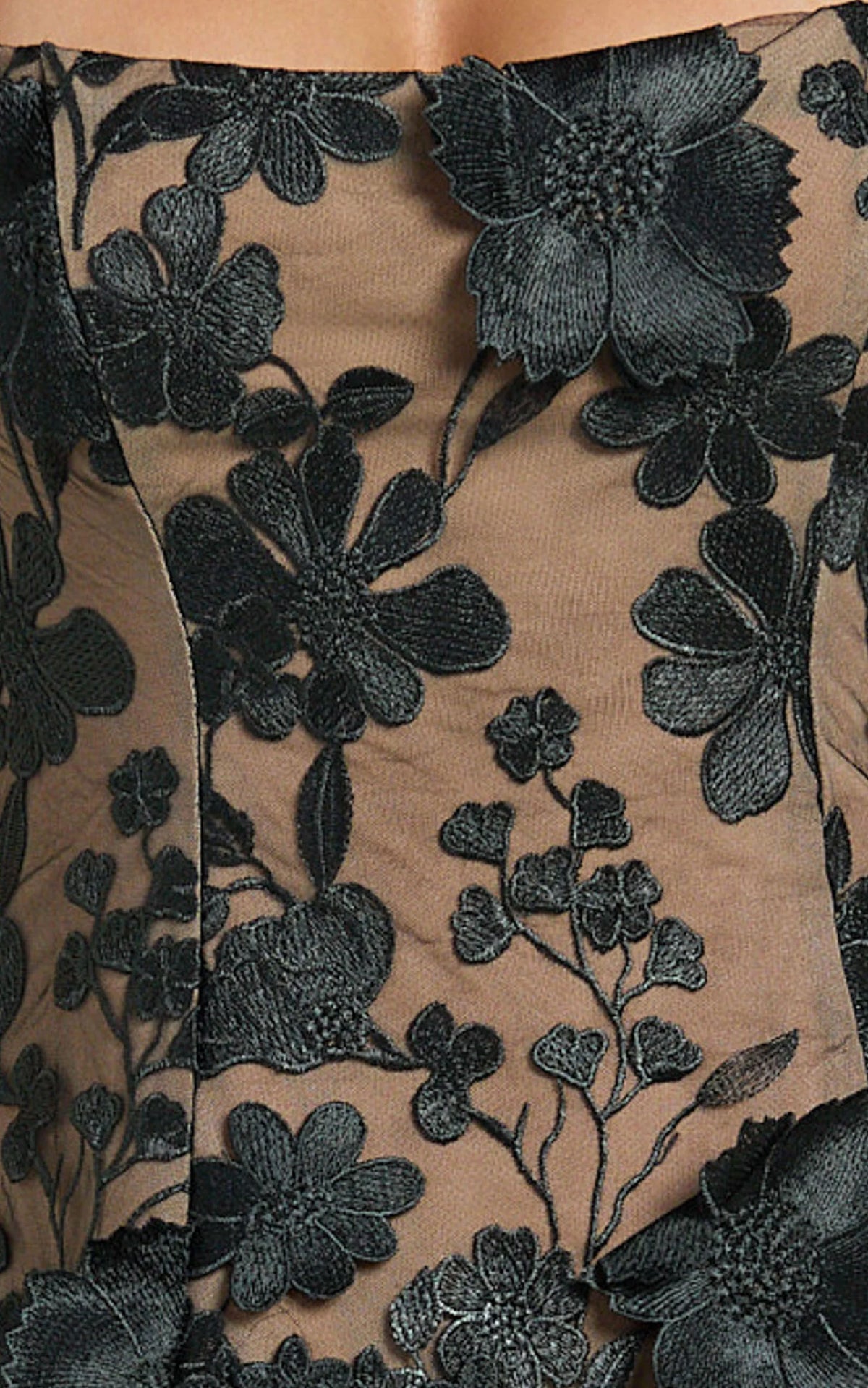 Sienna Mini Dress - 3D Floral Fit And Flare Dress in Pink
