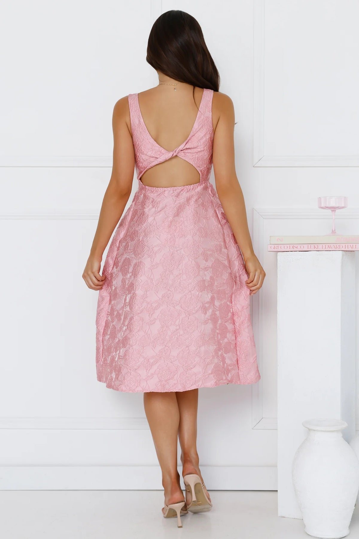 All Things Girly Midi Dress Red