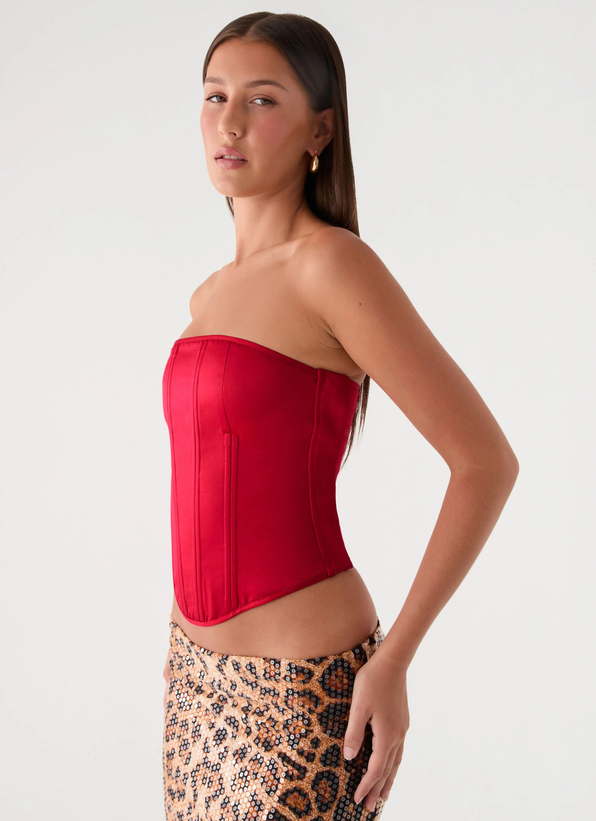 Evaleigh Corset - Deep Red