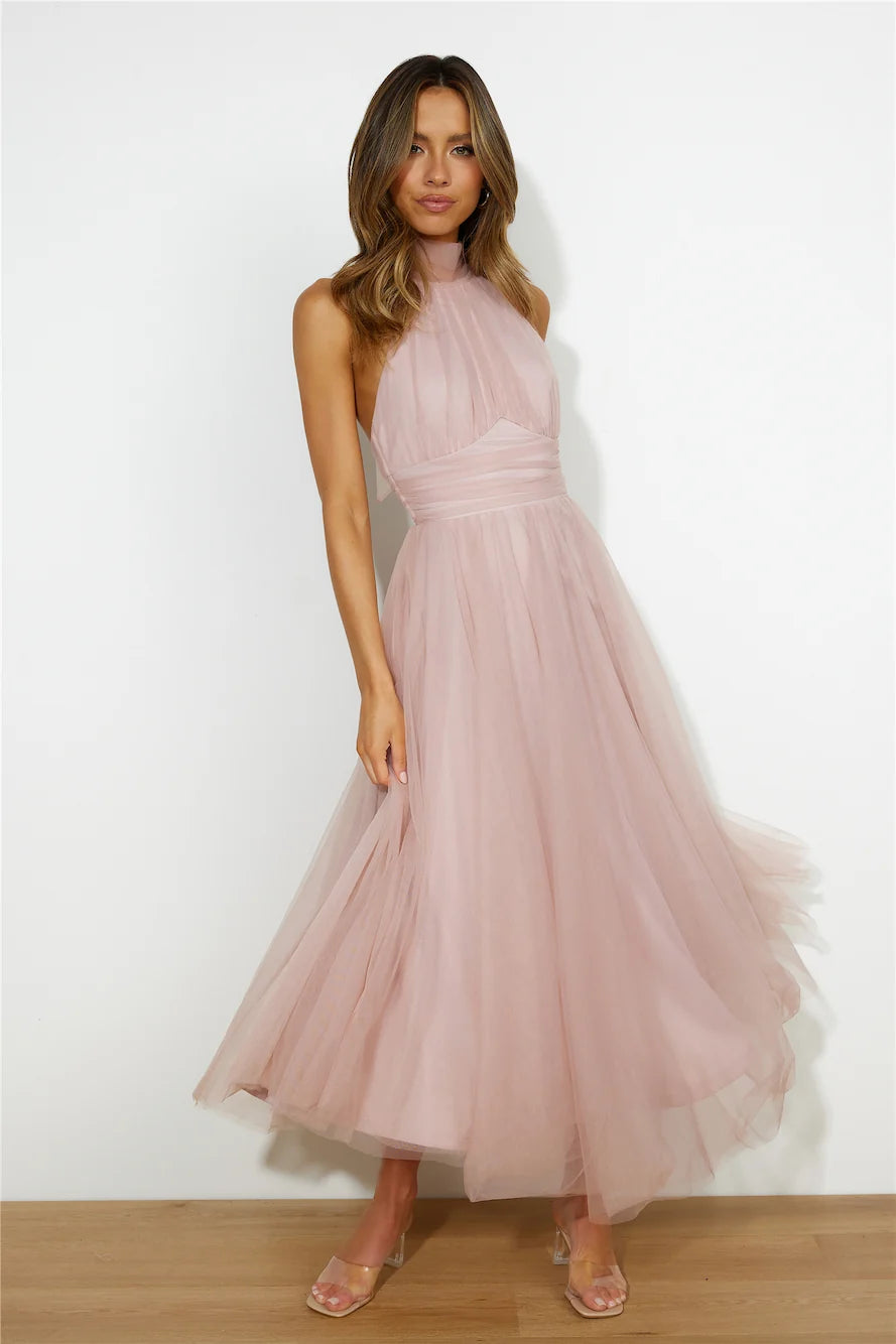 Tangled Up Maxi Dress Yellow