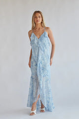 Ellery Floral Ruffle Maxi Dress