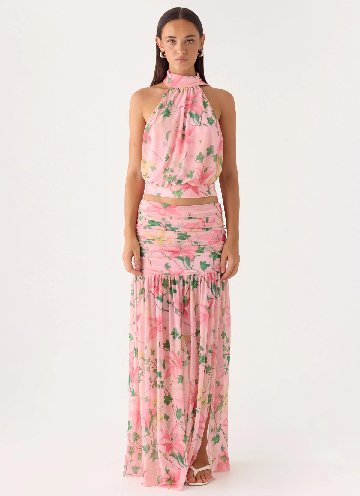 Cantrall Halter Top - Blooming Spring