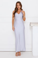 Headliner Energy Satin Maxi Dress Blue