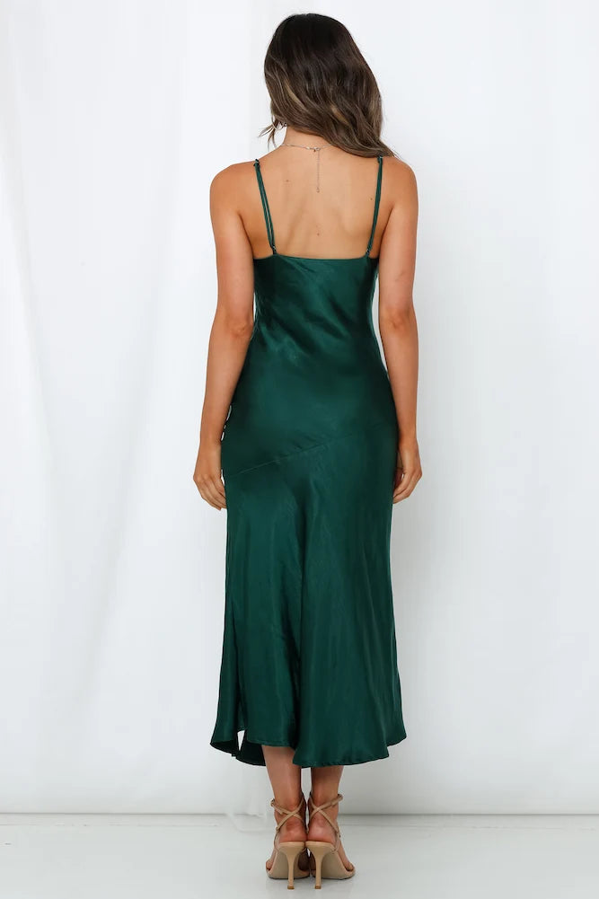 Asking For A Friend Midi Dress Fuchsia