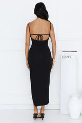 Powerhouse Party Midi Dress Black