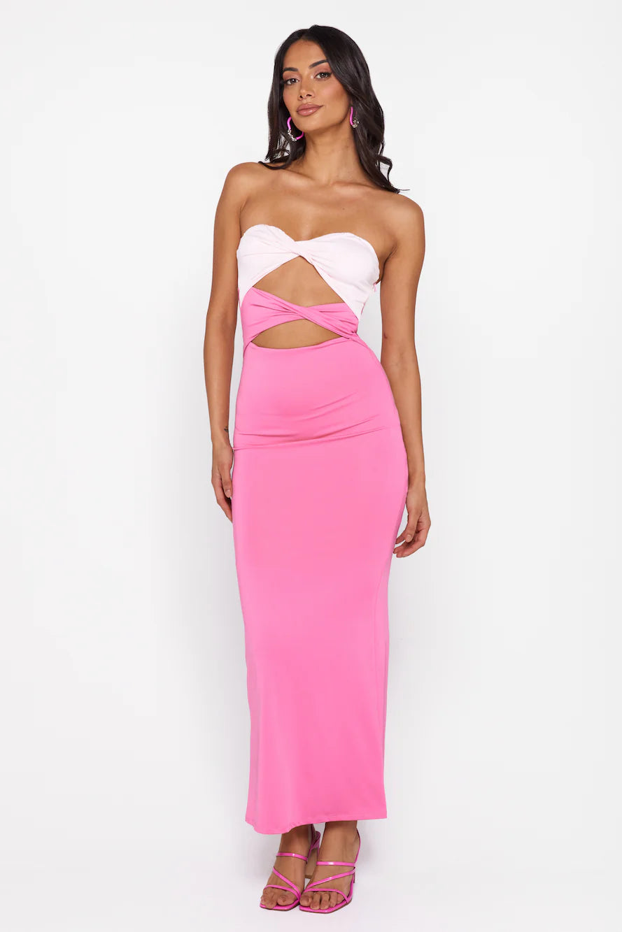 Pursuing Vibrance Midi Dress Blue