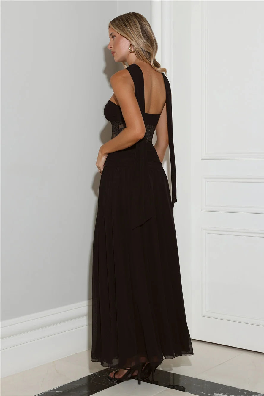 Favourite Luxury Strapless Maxi Dress Blue