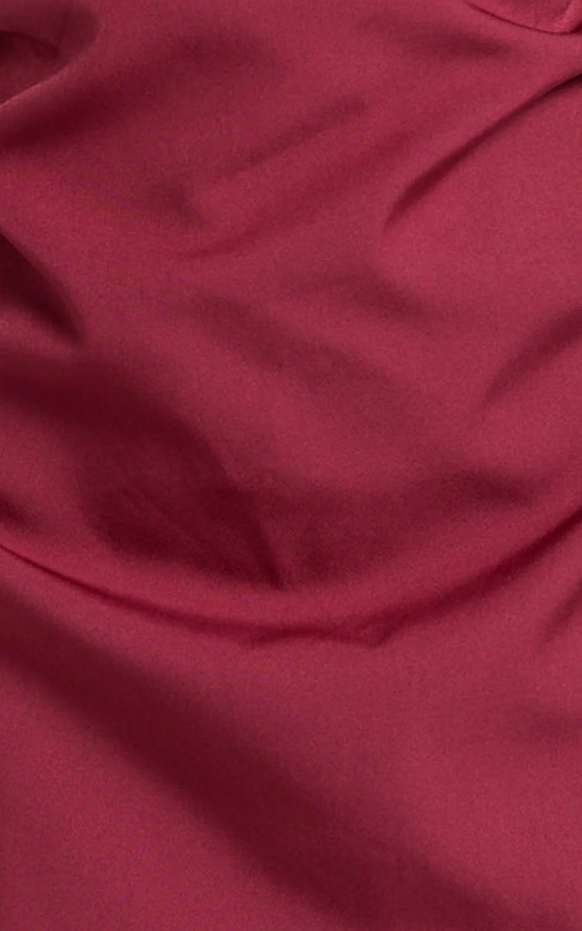 Eugenia Mini Dress - Square Neck Bodycon Dress in Burgundy