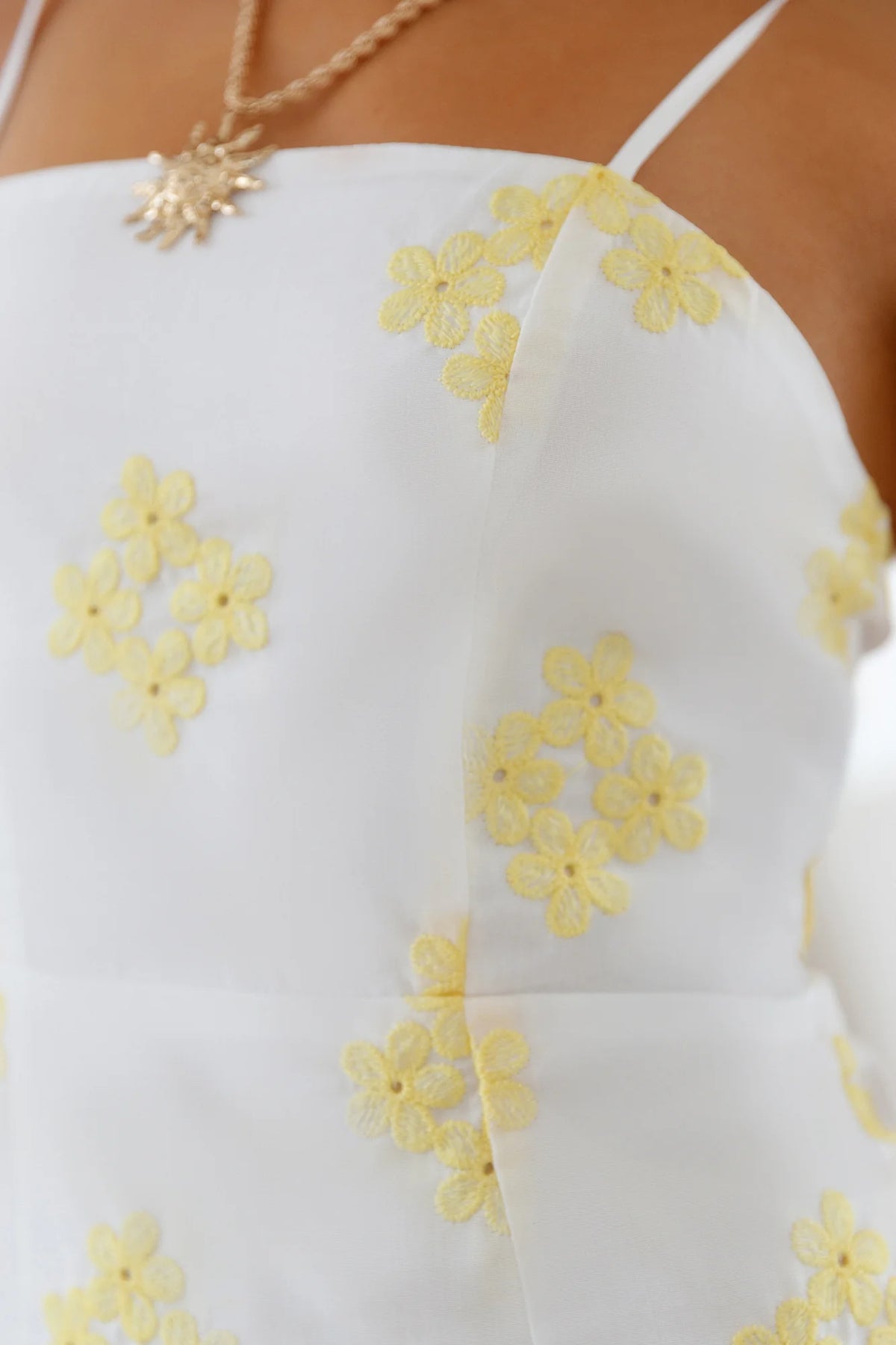 Seabreeze Flowers Mini Dress White