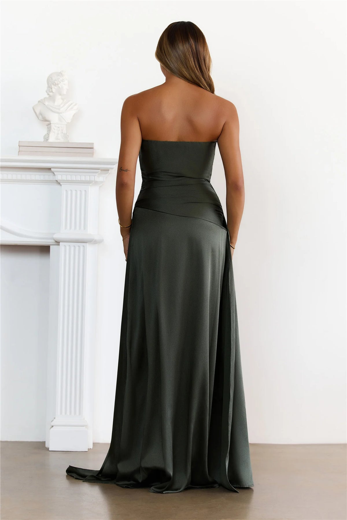 Sugar Cubes Strapless Maxi Dress Wine