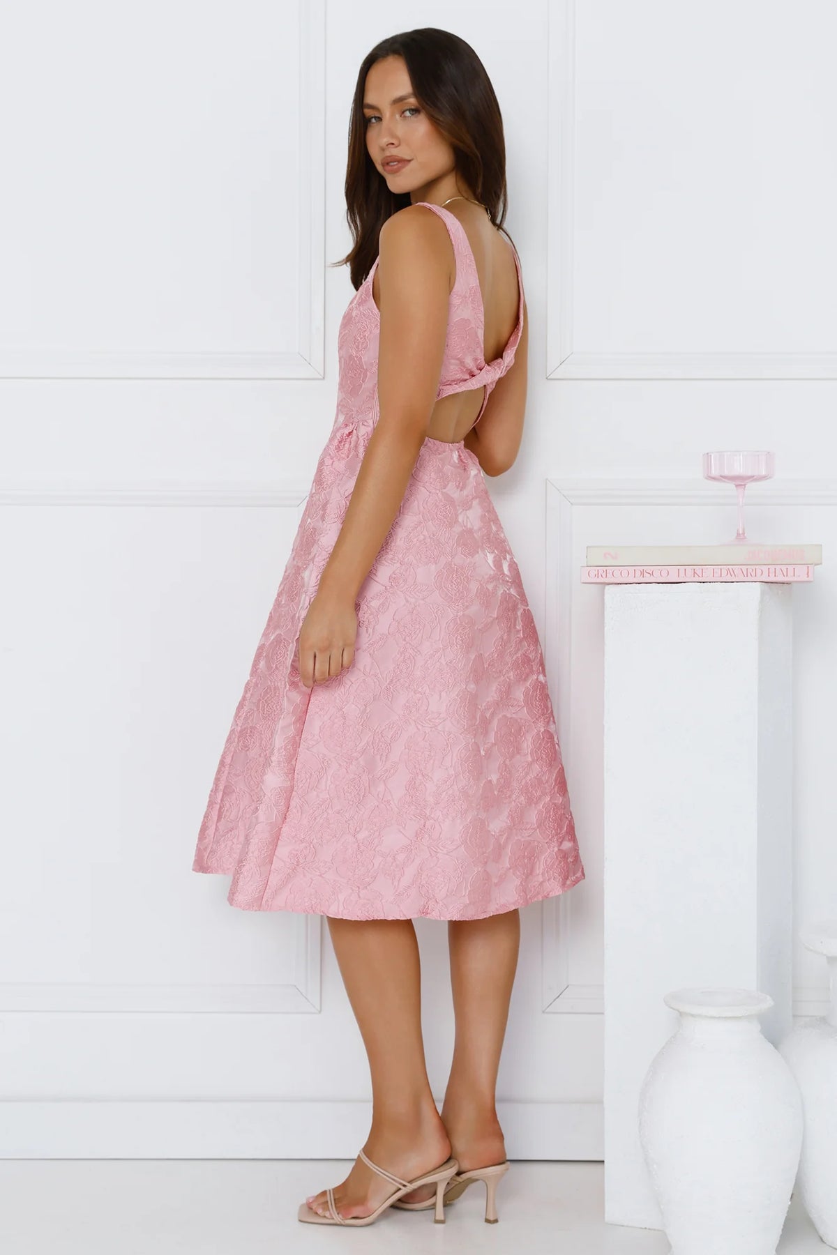 All Things Girly Midi Dress Red