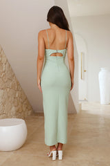 HELLO MOLLY Trendy Sense Midi Dress Sage