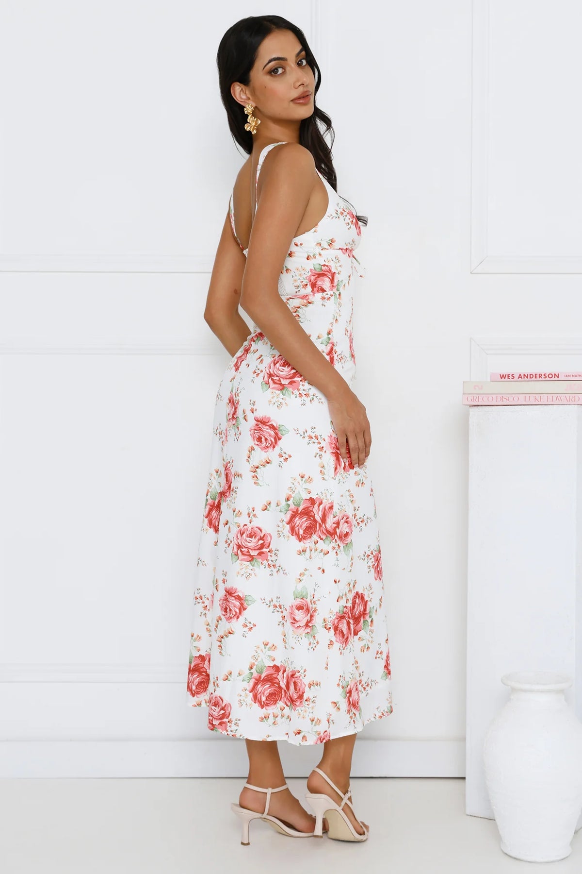 Luxe Dreamscape Midi Dress Blue