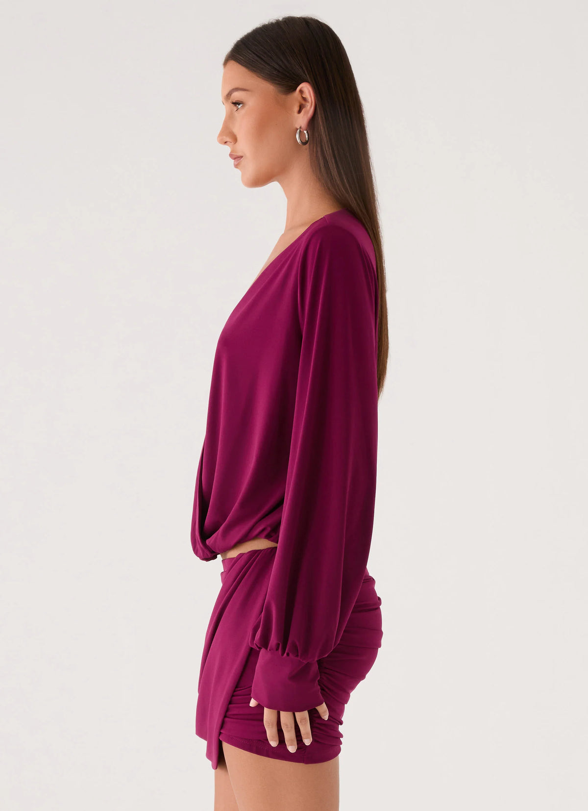 Ettah Long Sleeve Top - Plum