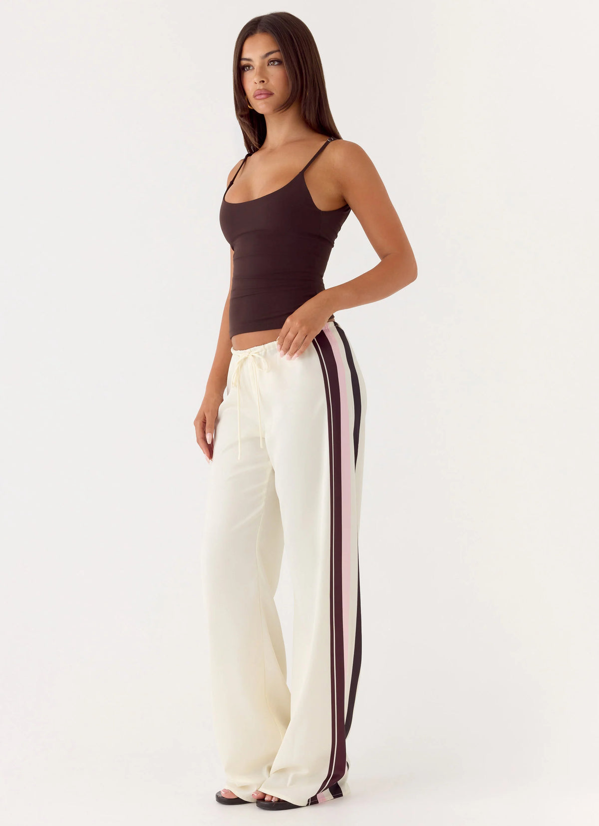 Deacon Low Rise Pants - Bloom Stripe