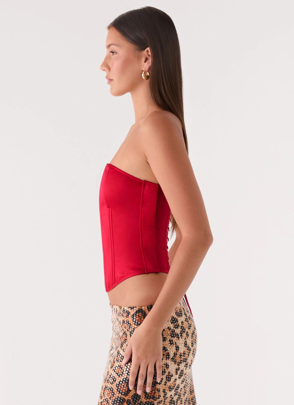 Evaleigh Corset - Deep Red