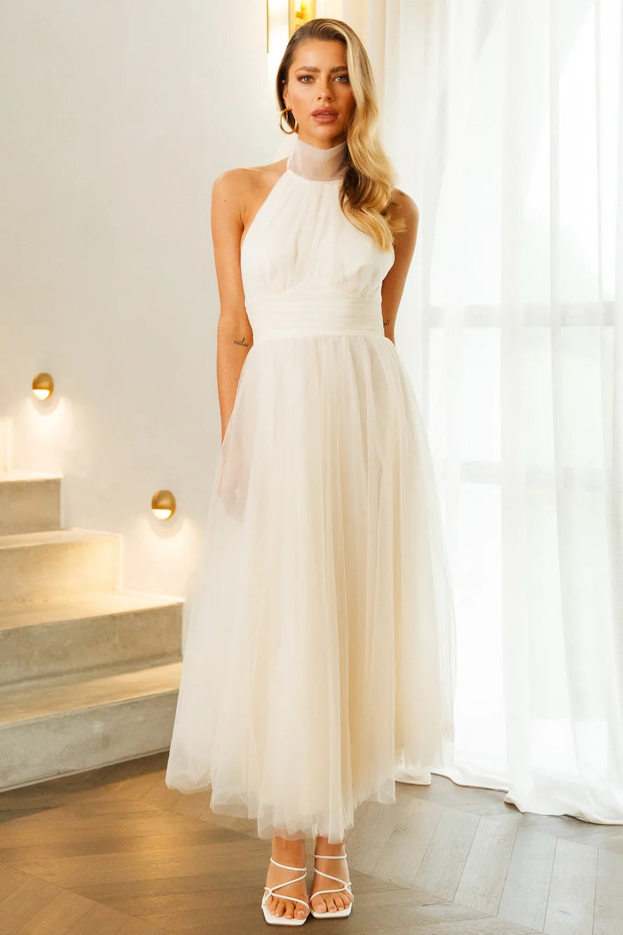 Tangled Up Maxi Dress Yellow