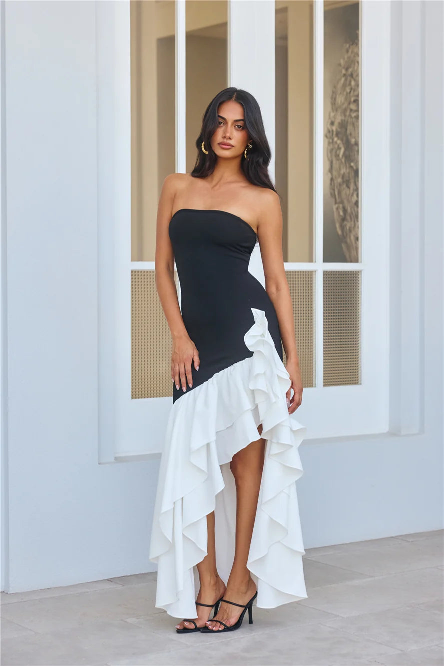 Extravagant Events Strapless Maxi Dress Pink