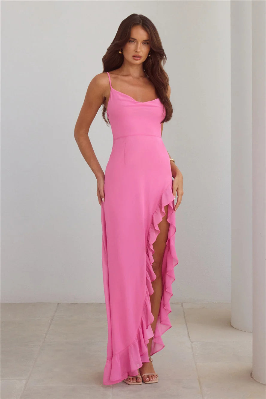 Riviera Sunset Maxi Dress Rose
