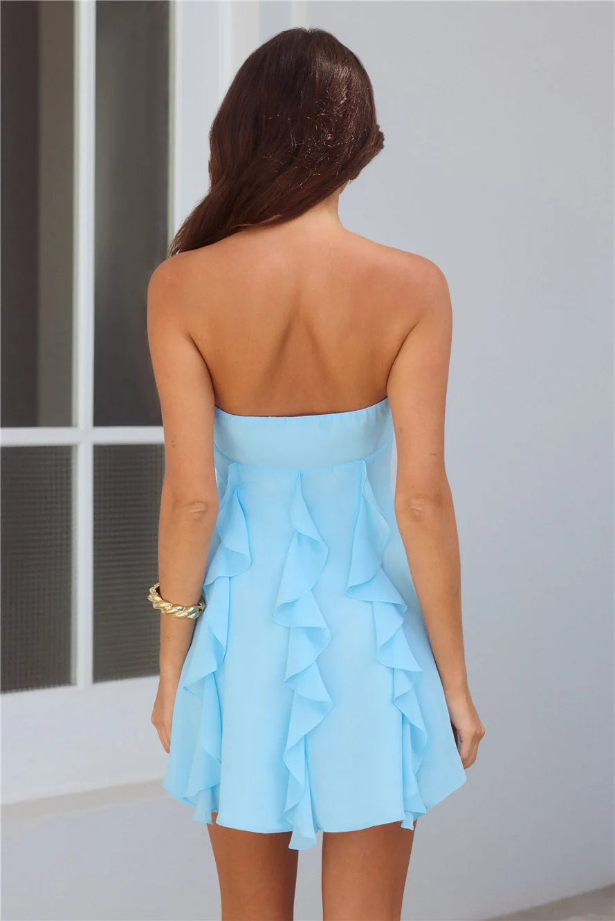 Imagine It Strapless Mini Dress Lilac