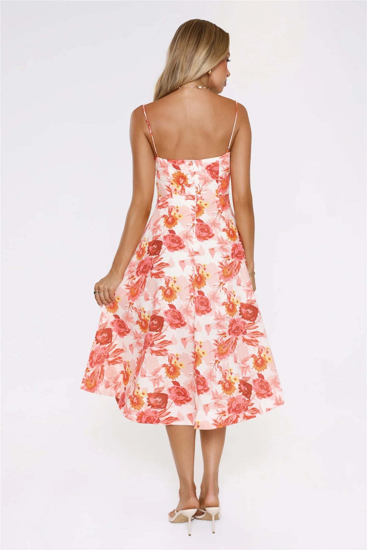 Vintage Find Midi Dress Orange