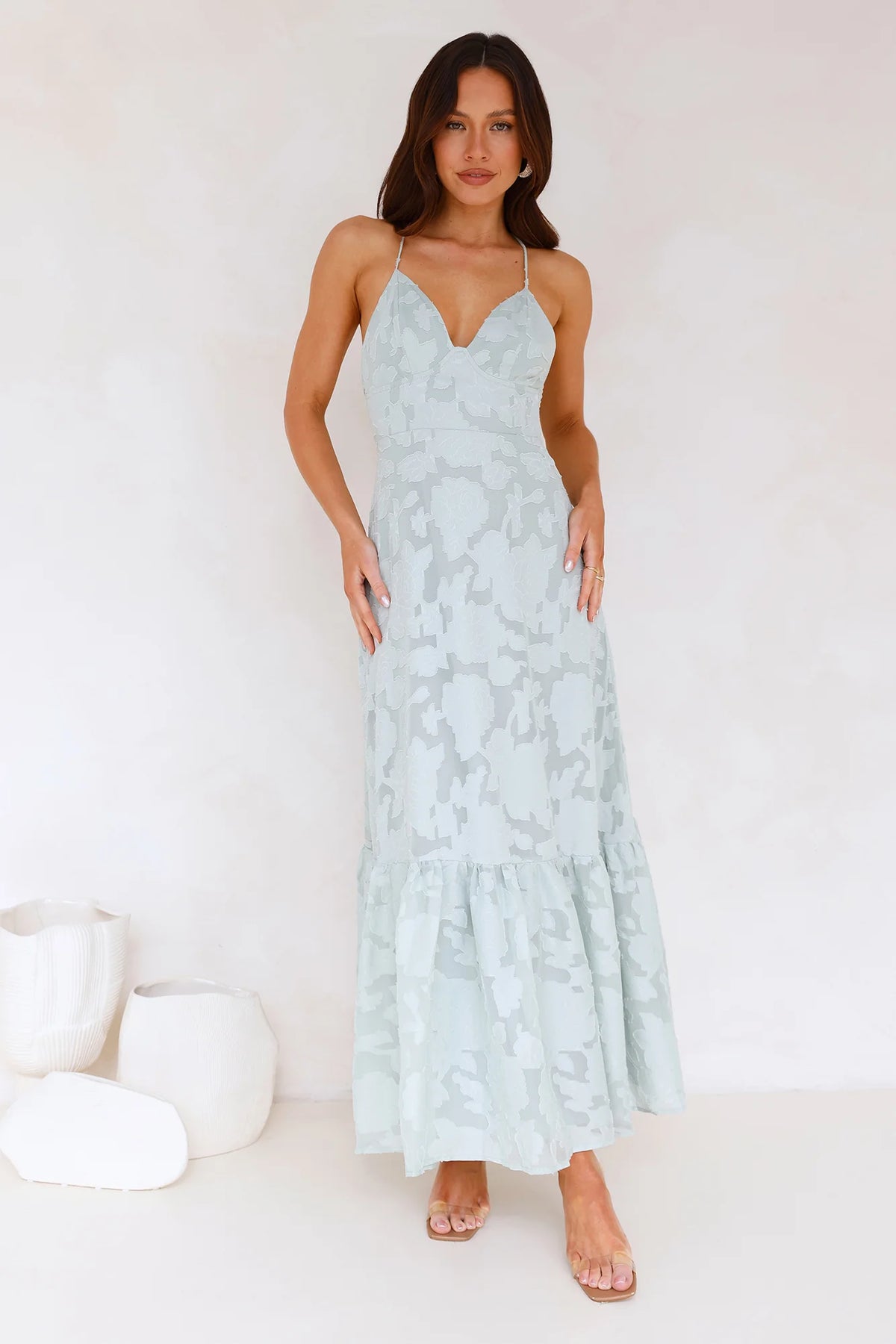 Elara Maxi Dress Blue