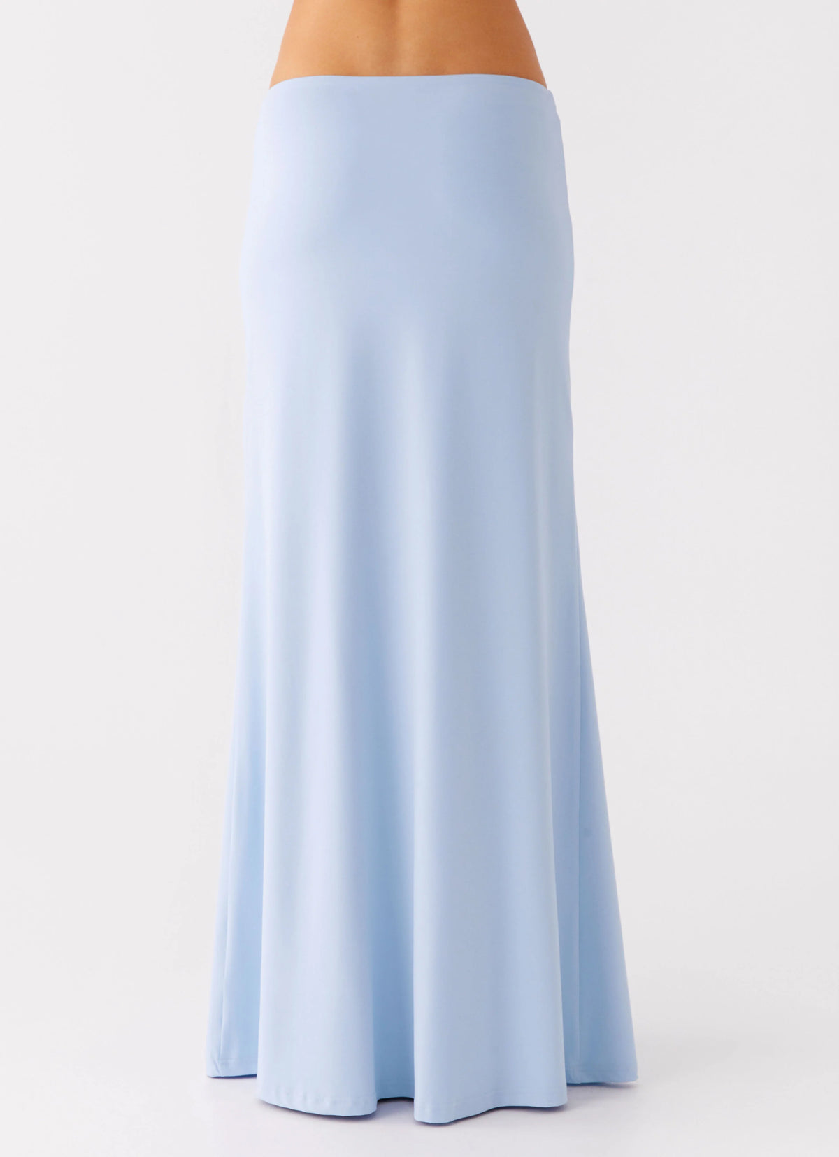 Like A Flower Maxi Skirt - Baby Blue