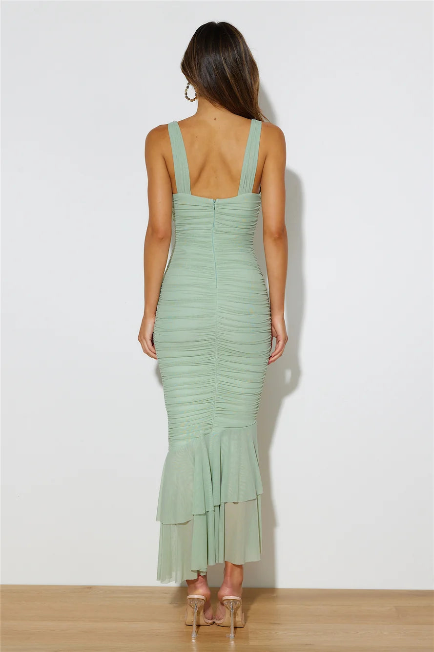 Party Pal Midi Dress Blue