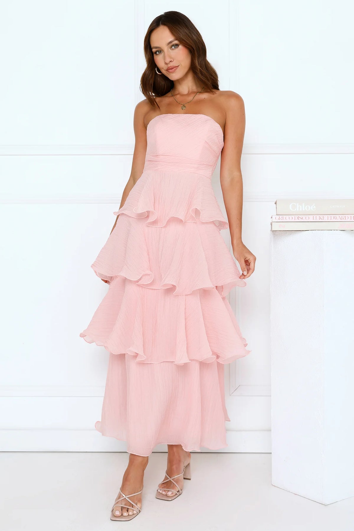 Wedding Adventure Strapless Maxi Dress Yellow