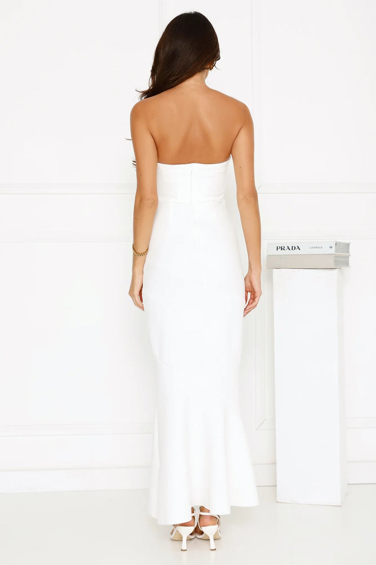 Luxe Reverie Strapless Maxi Dress Pink