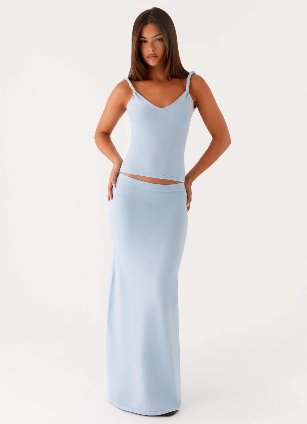 Anastasia Knit Top - Blue