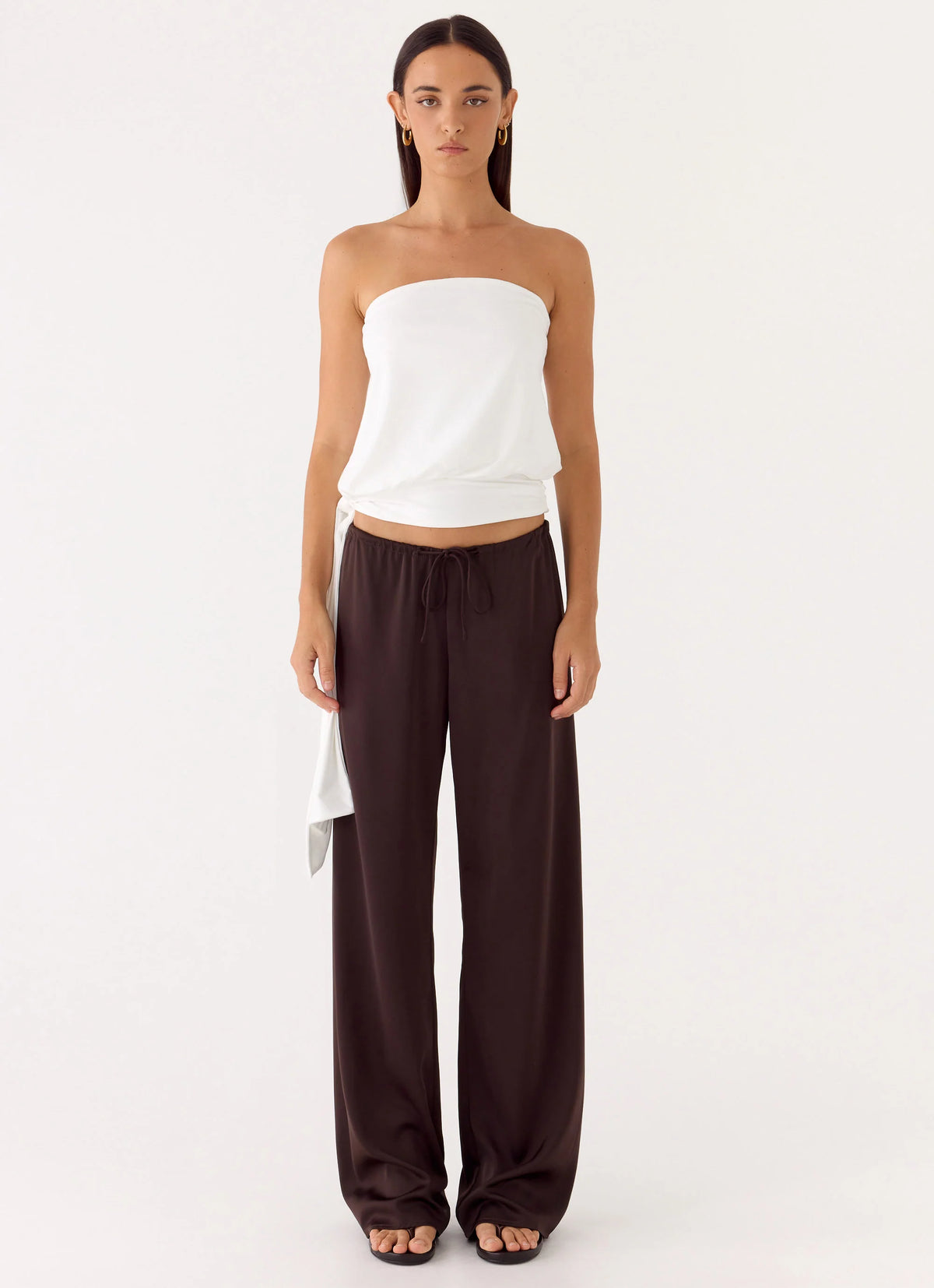 Livia Strapless Top - White